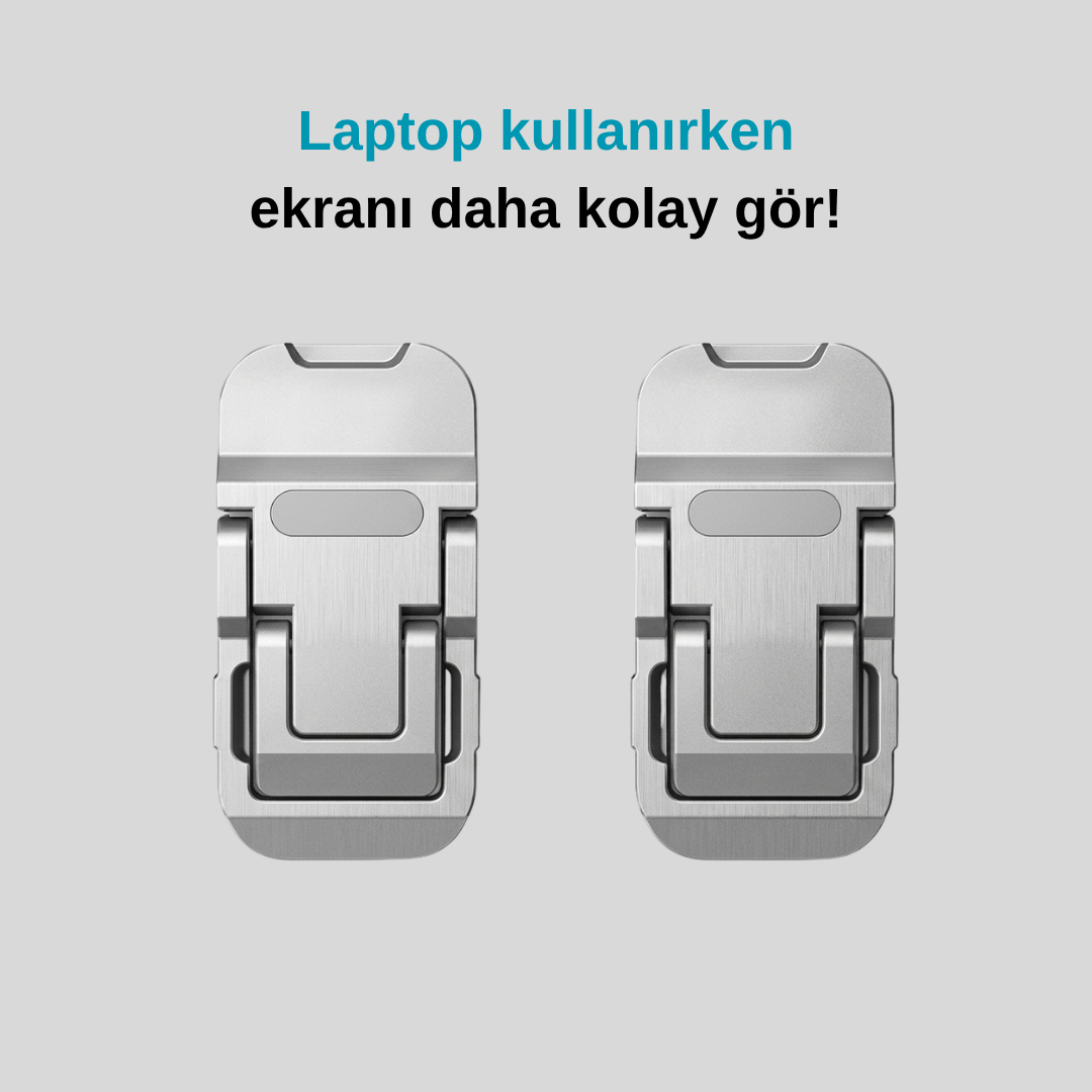 Laptop Standı 2 Kademeli Yükseltme Ayarlı - 2 Adet