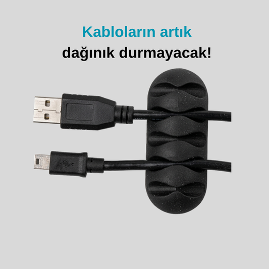 Kablo Tutucu 5 Kanallı 3 Adet