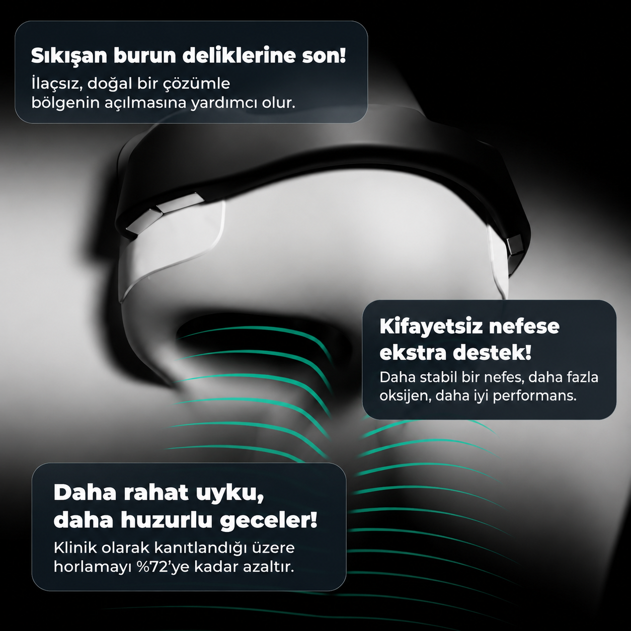 Elimest Manyetik Burun Bandı Seti 30'lu